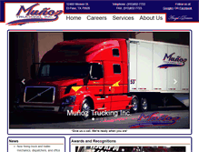 Tablet Screenshot of munoztruckinginc.com